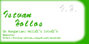 istvan hollos business card